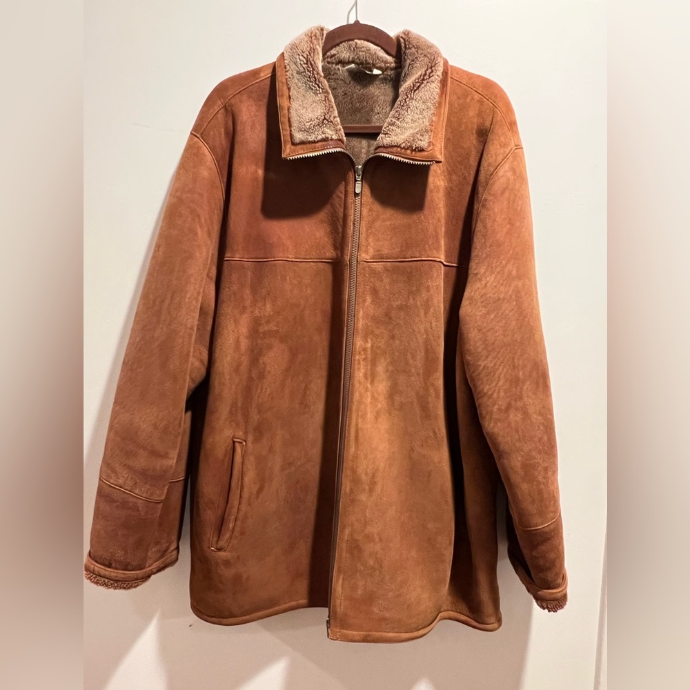 B & C Genuine Sherling lamb Jacket in Pristine condition. Size 46